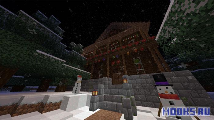 Worry Christmas - праздничный мод, добавляющий различные тематические украшения [1.20.1]